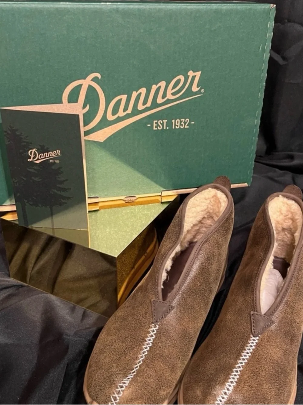Danner Men’s Forrest Moc Boots Shearling-Lined Size 10.5 Men’s w/ Box
